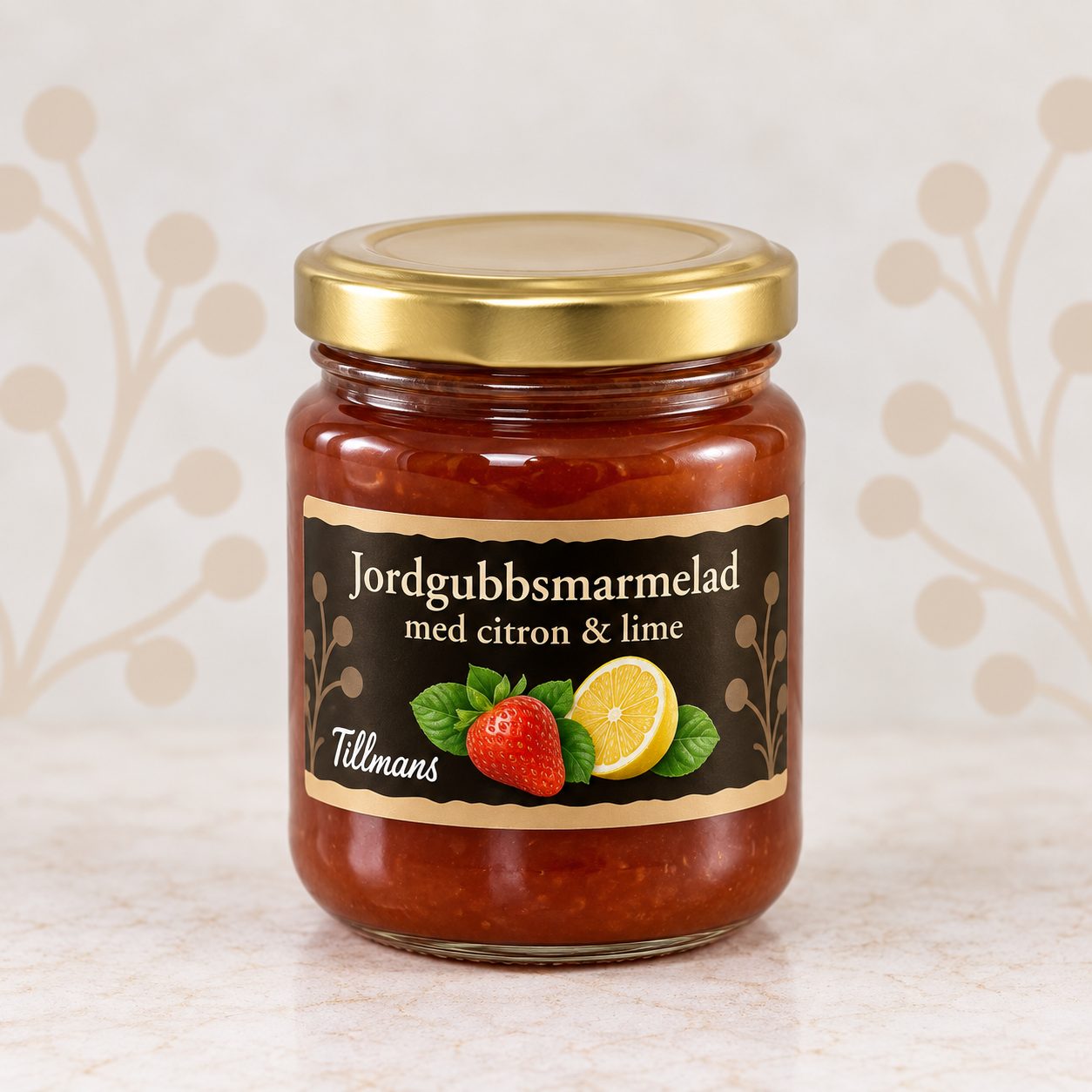 Tillmans Jordgubbsmarmelad m lime 250 g