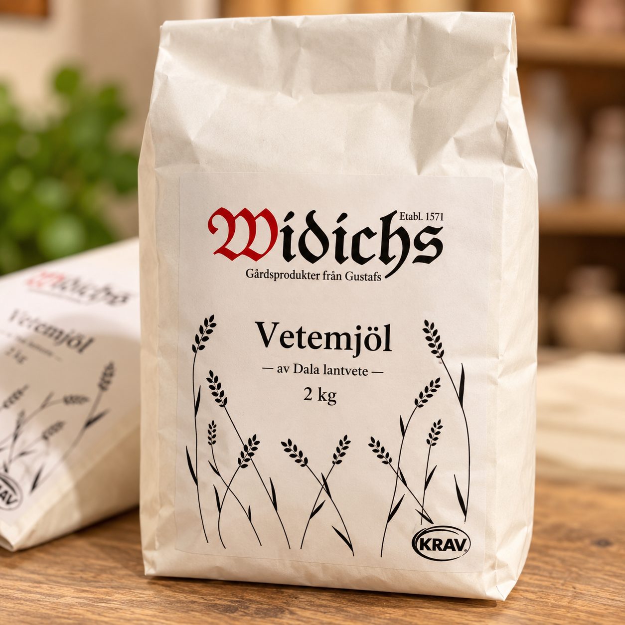 Widichs bagerivetemjöl, siktat 2 kg: