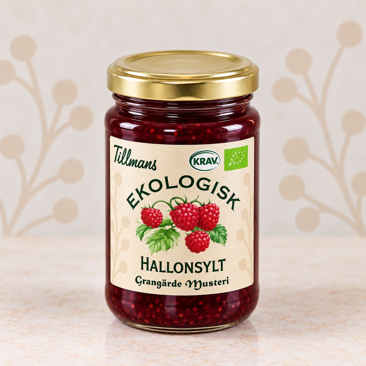 Tillmans Hallonsylt 800g KRAV