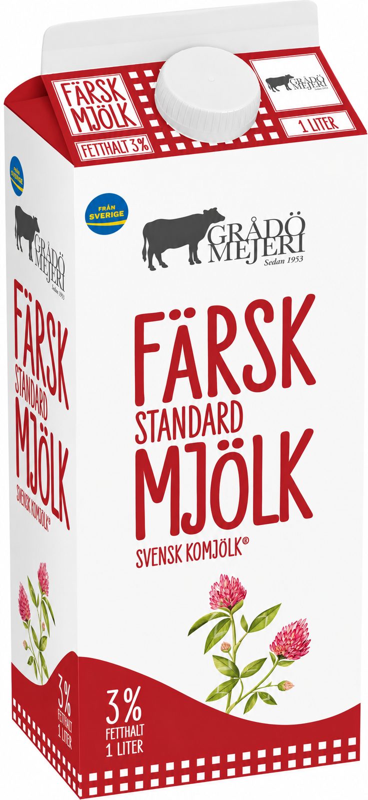 Grådö Mejeri, Standardmjölk 3% 1 liter