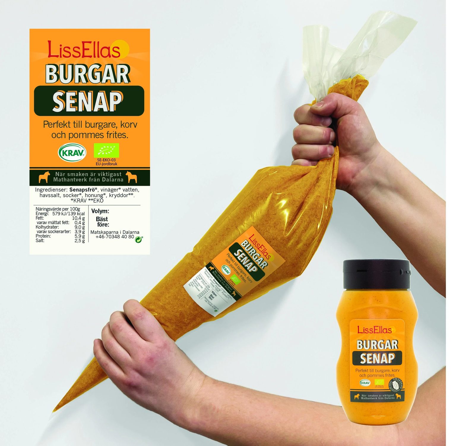 LissEllas Burgarsenap refillpåse 2000 gram