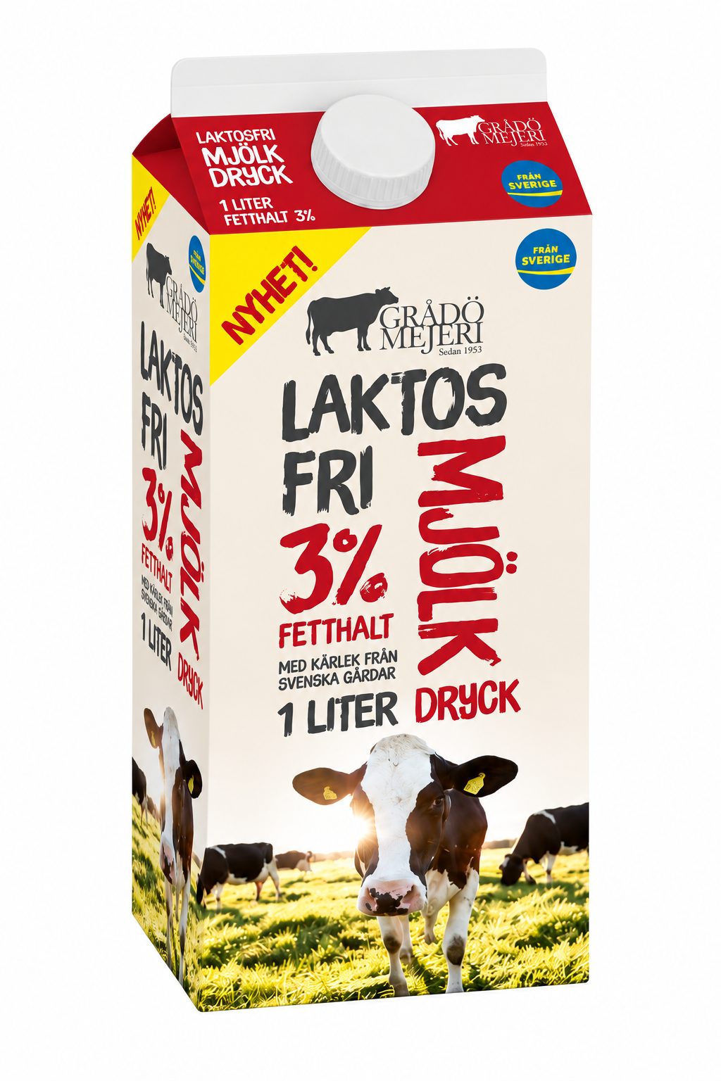 Grådö Mejeri Laktosfri standardmjölkdryck (3,0 %) 1 liter
