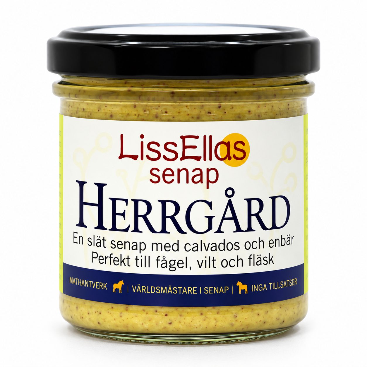 Lissellas Herrgårdssenap 850 g glas Vegan Pris per st