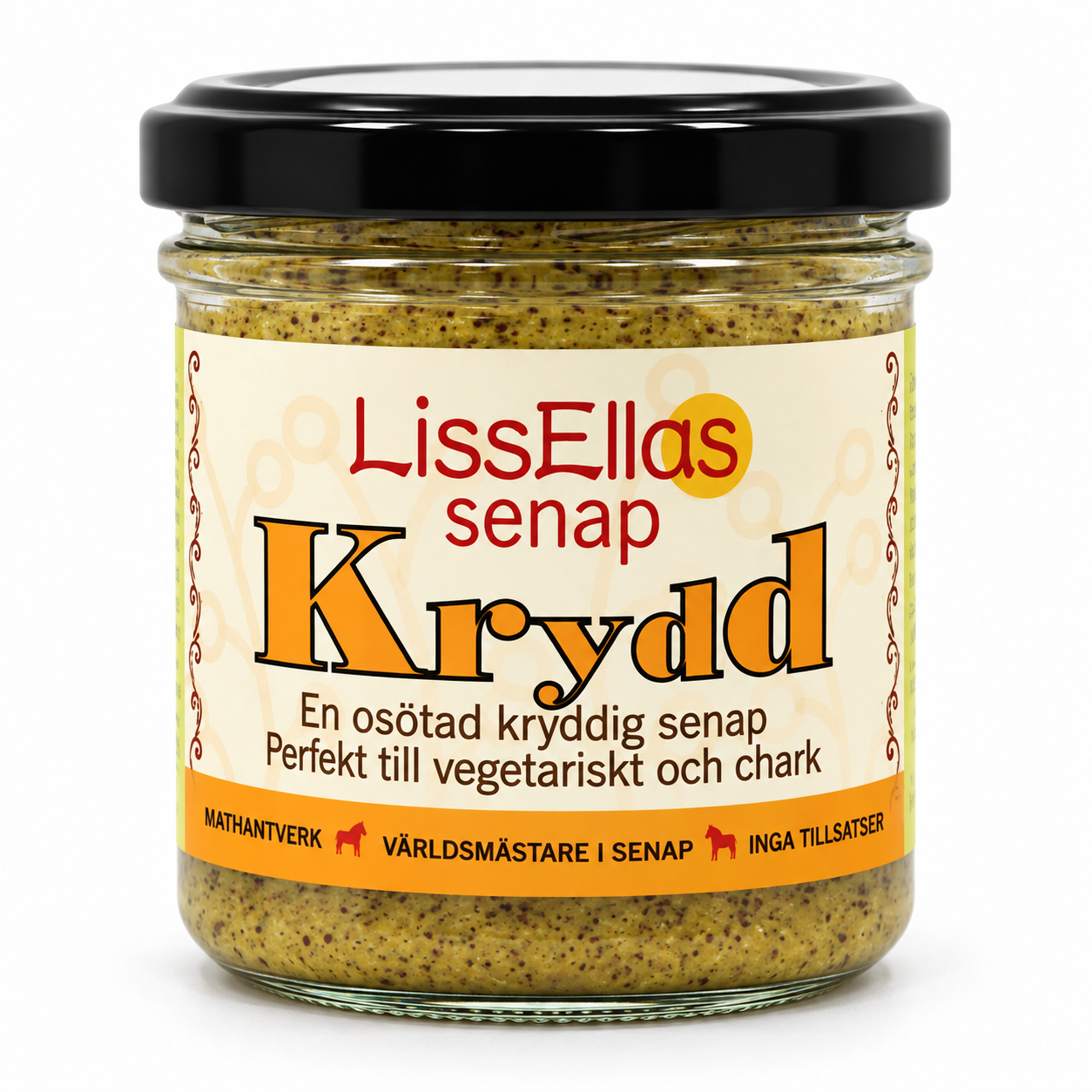 Lissellas Kryddsenap osötad 150 g glas Vegan Pris per st