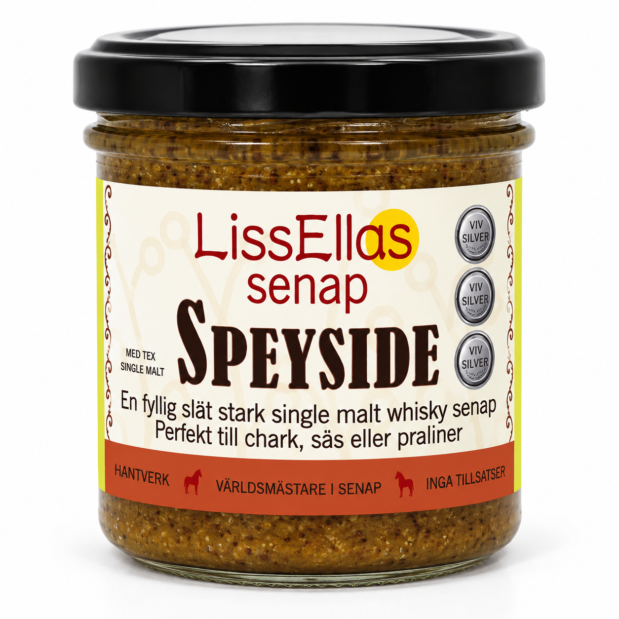Lissellas Whiskeysenap Speyside 150 g glas Vegan Pris per st
