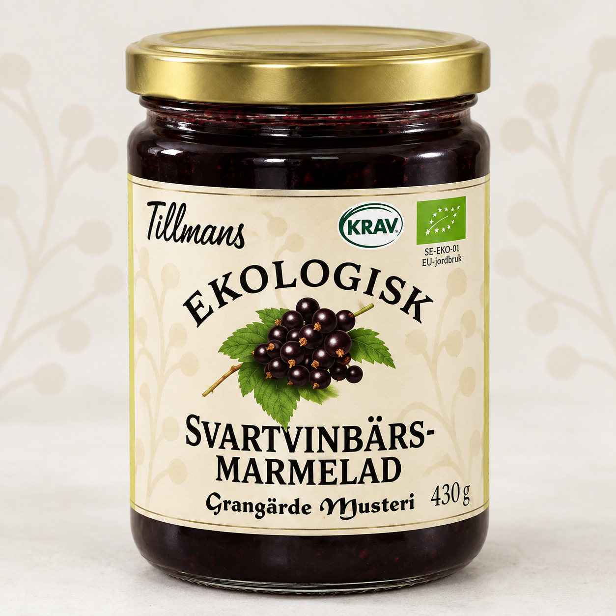Tillmans Svartvinbärsmarmelad 430 g KRAV Pris per st