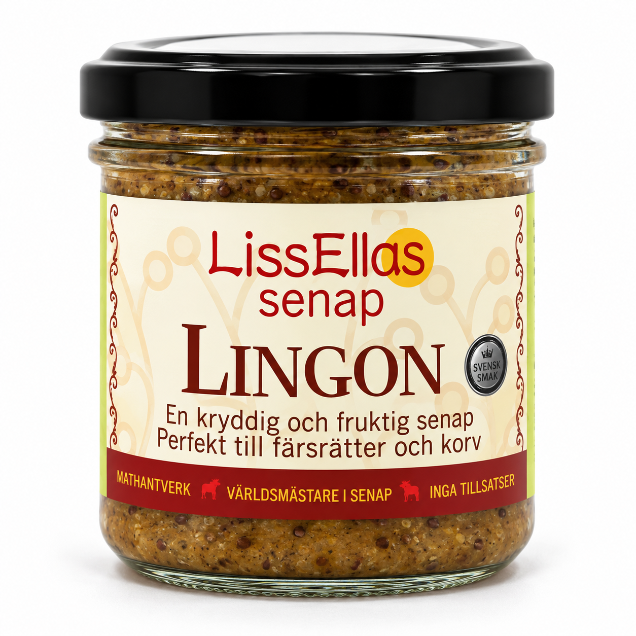 Lissellas Lingonsenap 150 g glas Pris per st